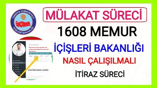 İçi̇şleri̇ Bakanliği 1608 Memur Alimi Sonuçlari Ve Mülakat Süreci̇ Mülakat Sorulari İçi̇şleri̇ Bakanliği