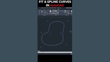FIT AND SPLINE CURVES | POLYLINES in AutoCAD #autocadtutorial #autocadtips #autocaddrawing