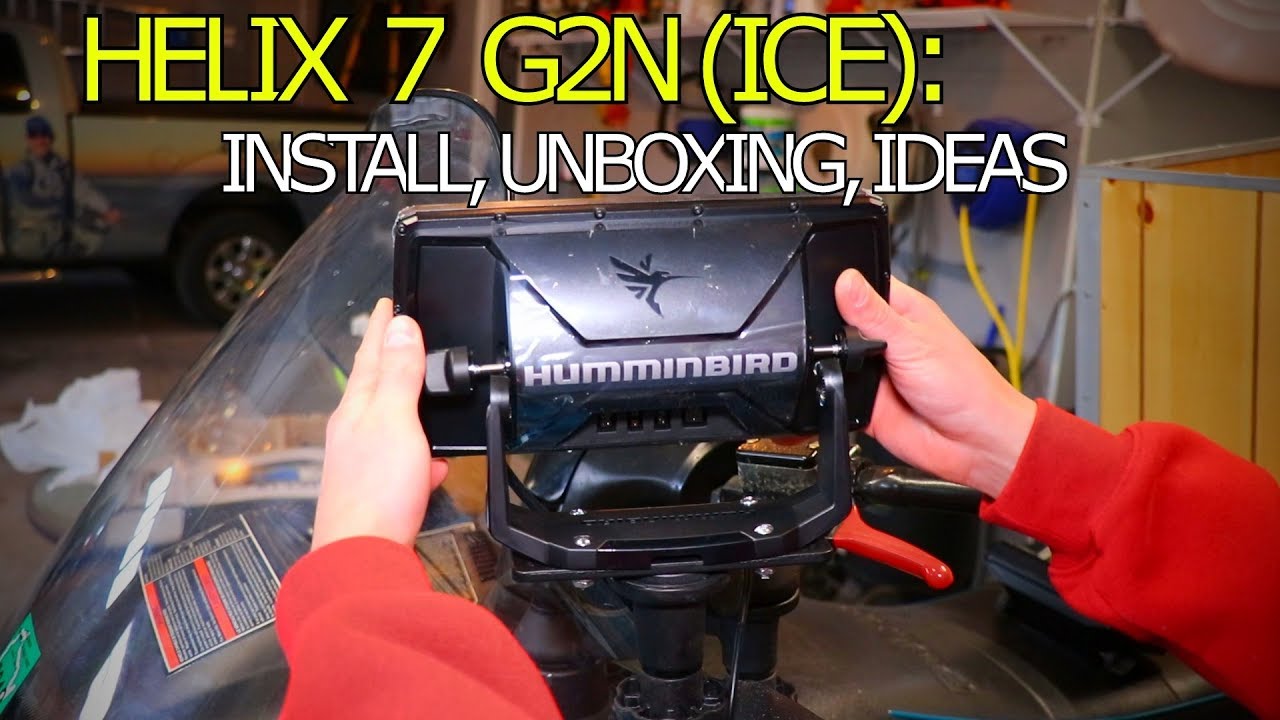 Humminbird Helix 7 G2N: Install on Snowmobile, Unboxing, Etc. - YouTube