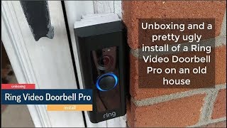 I recently purchased the ring video doorbell pro. made a of unboxing
and installation. way my current door is, had hard time getting it
t...