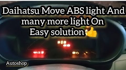 Daihatsu Move All warning lights ON | Solution How to Fix Daihatsu Move And Eco idel @armanfaiz