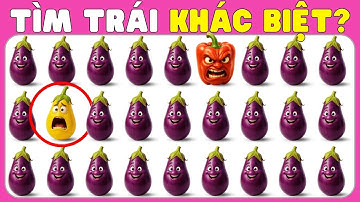 🍆 THỬ TÀI TINH MẮT: Tìm Hình Khác Biệt Phiên Bản Thế Giới Rau Củ Quả!