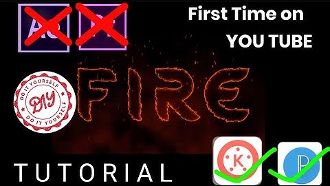 DIY | FIRE TEXT ANIMATION IN KINEMASTER🔥 | NO PC SOFTWARES USED | FIRST TIME ON YOU TUBE | VR