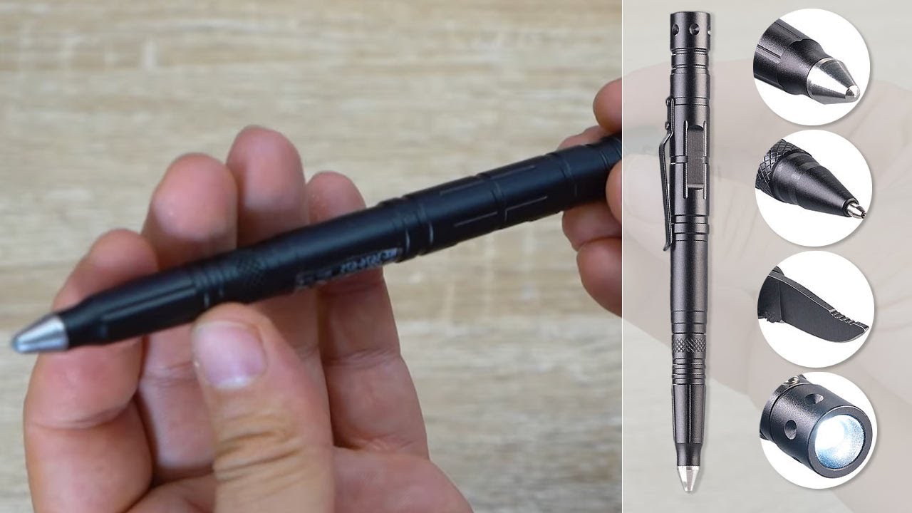 Quelles sont les 5 fonctions principales du stylo tactique EDC de