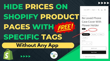 Hide prices on Shopify product pages with specific tags | Shopify tutorial to hide prices
