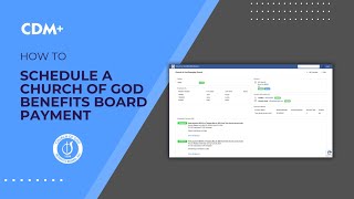 How To Schedule A Church of God Benefits Board Payment