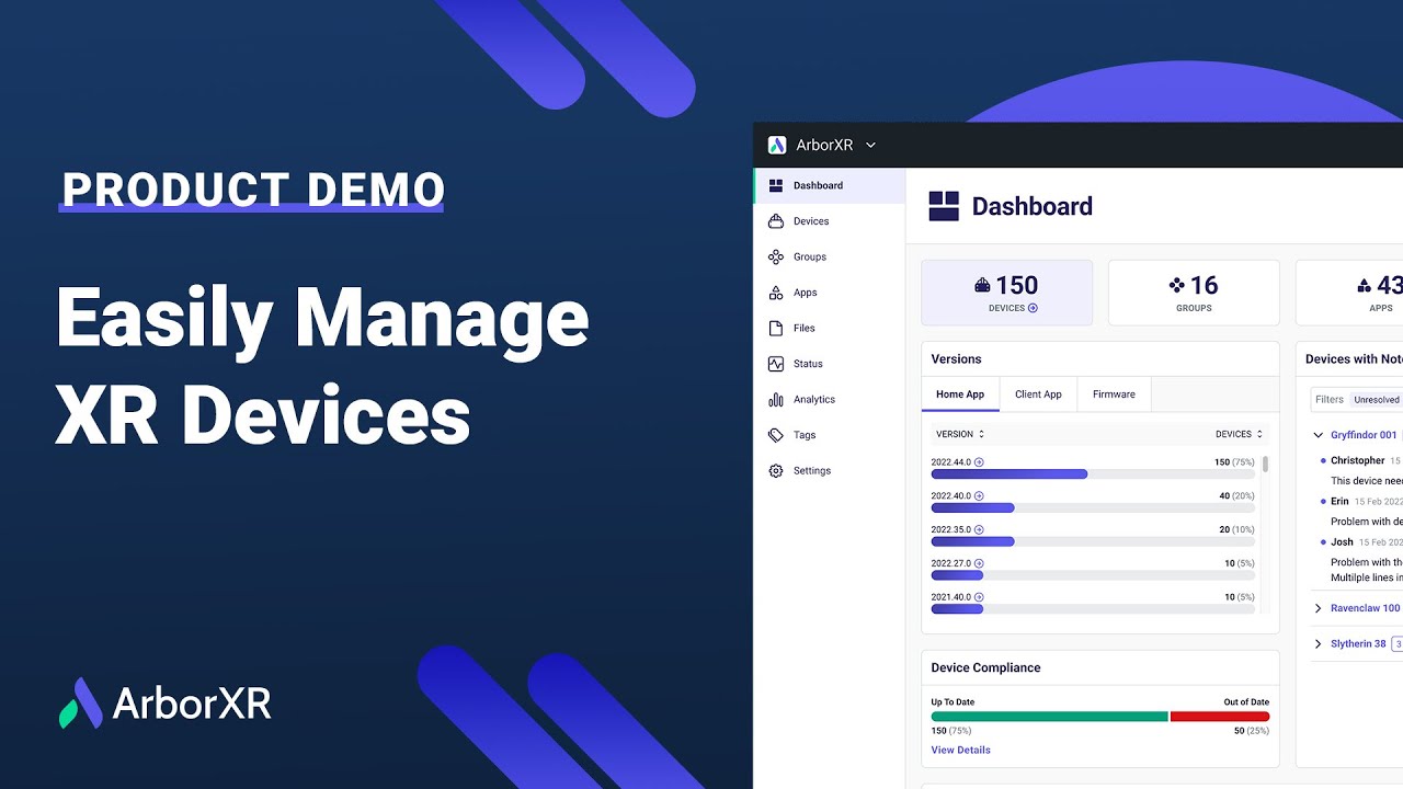 ArborXR Demo Easily Manage Your Fleet of XR Devices YouTube