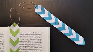 Lesezeichen Selber Basteln Aus Papierstreifen - Diy Lesezeichen Aus Papier - How To Make A Bookmark