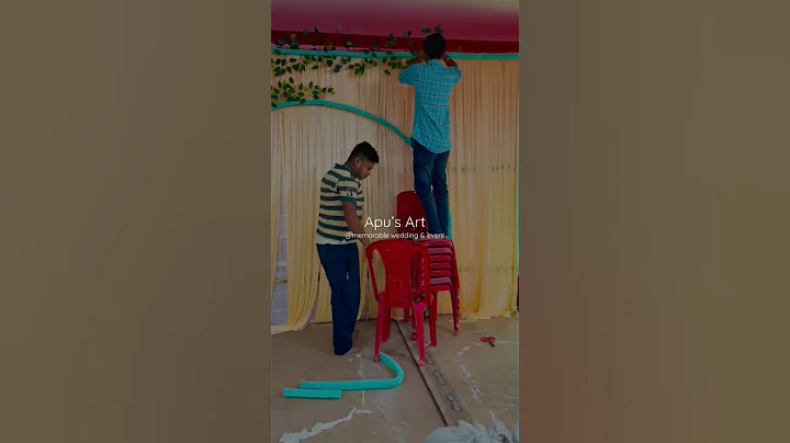 DAI Wedding backdrop decor, engagement backdrop #shorts #tranding#short #reels #viral#art #youtube