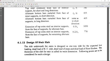 Lecture 2 Design of Stair Slab [Reinforced Concrete Slab]
