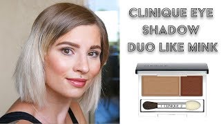 Clinique Eyeshadow Duo Like Mink Review - YouTube