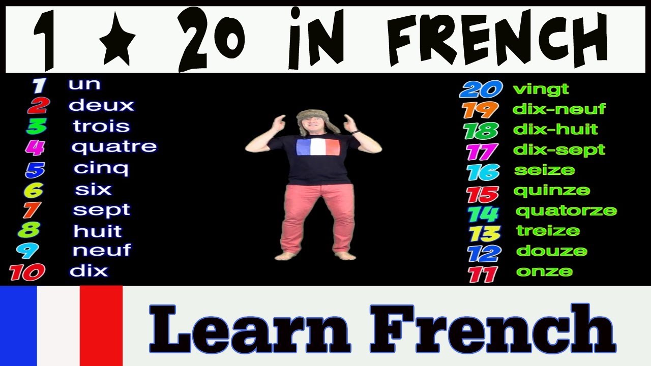 Learn To Count In French With French Counting 1 20 Numbers Song YouTube