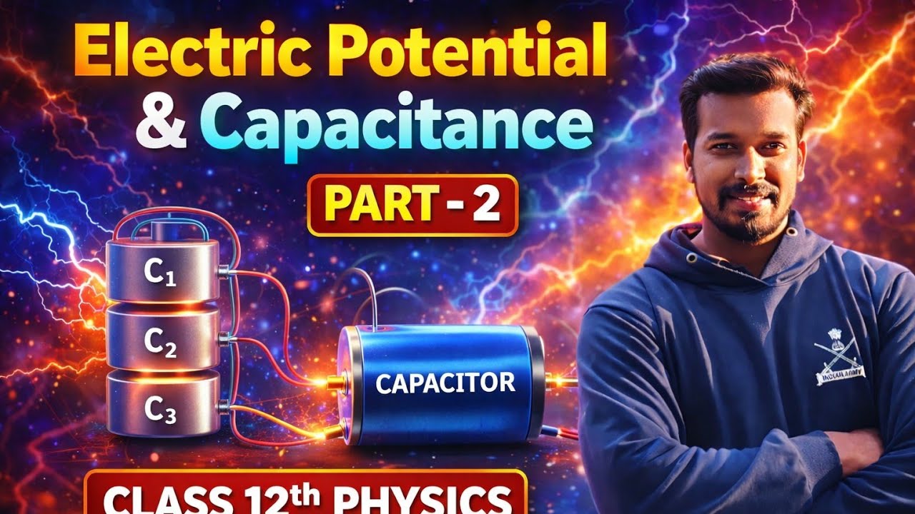 ⚡ Electric Potential & Capacitance Part-2 | Class 12 Physics | Capacitor Concept Explained