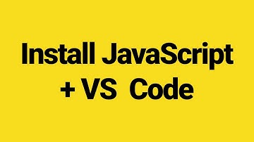 JavaScript en VS-code installeren op Windows