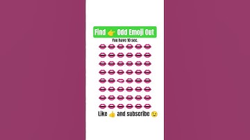 find Odd Emoji Out in 10 sec. only #riddles #braingames #puzzle