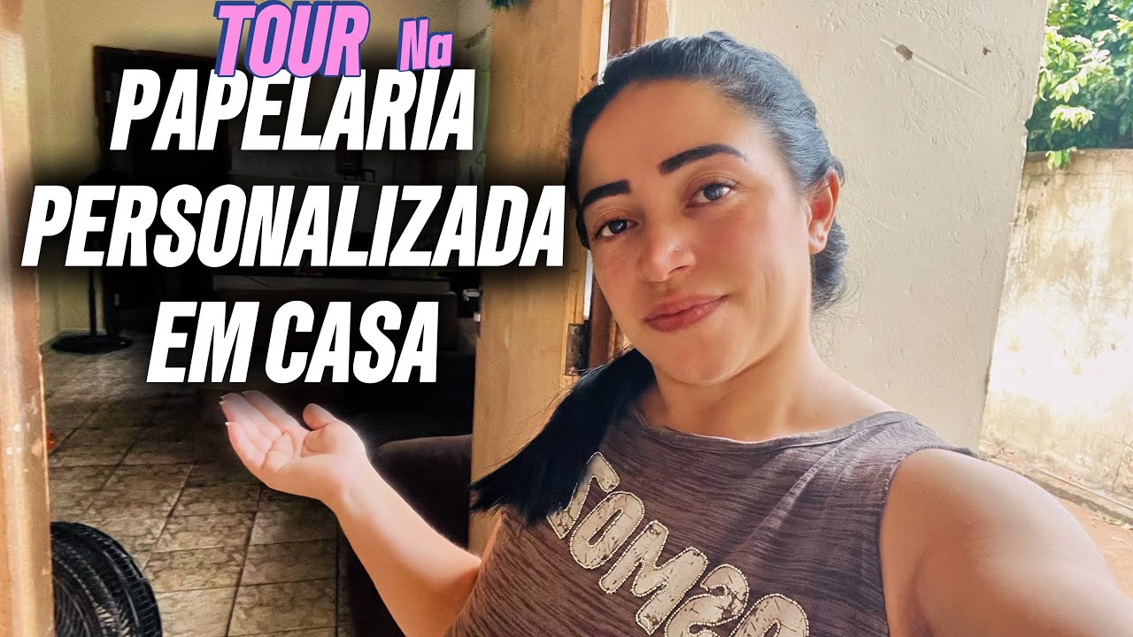 Mini VLOG:TOUR NA MINHA PAPELARIA PERSONALIZADA EM CASA/pequeno empreendedorismo/trabalho em casa