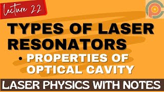 Types of Laser Resonators | Common Cavity Configurations | Properties Of Optical Cavity