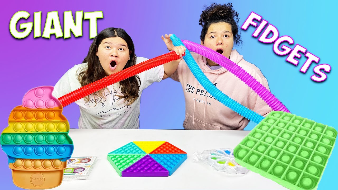 POP IT CHALLENGE COM FIDGET TOY GIGANTE - COMPRAMOS DOIS POP IT