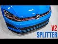 How to Install a MK7.5 GTI Front Splitter from Aerofabb