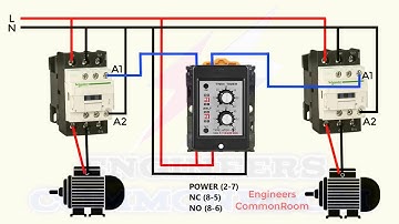Twin timer connection | Engineers CommonRoom ।Electrical Circuit Diagram