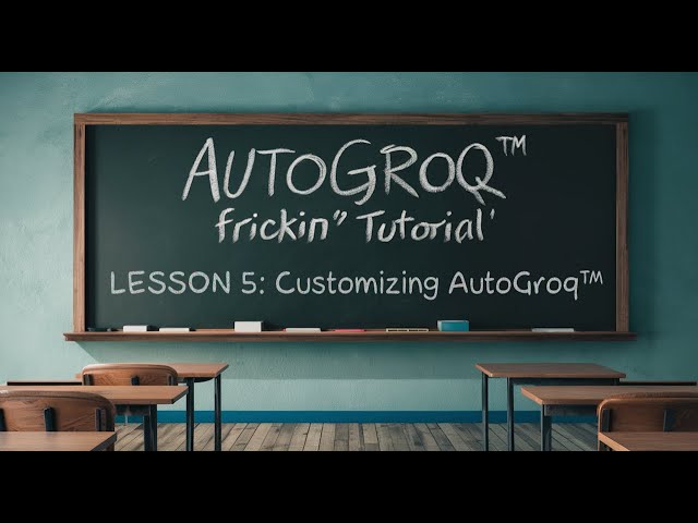 AutoGroq™ Tutorial Series : Lesson 5 - Customization! Let AI do upgrades for you!  #autogen #groq class=