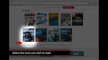 Sources Zinio Tutorial – Signing in to Zinio