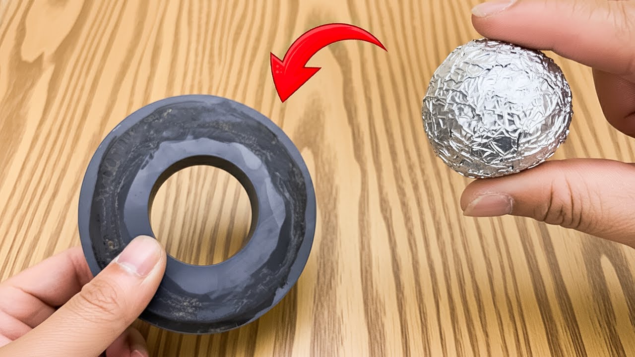 Приложите алюминиевую фольгу к магниту — результат вас шокирует! 😱 | Секрет изобретателя