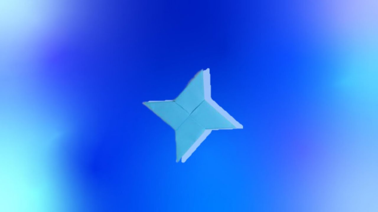 How to make a cool origami shuriken - YouTube