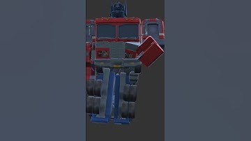 transformers optimus prime in prisma 3d #optimusprime #transformation #transformers #animation