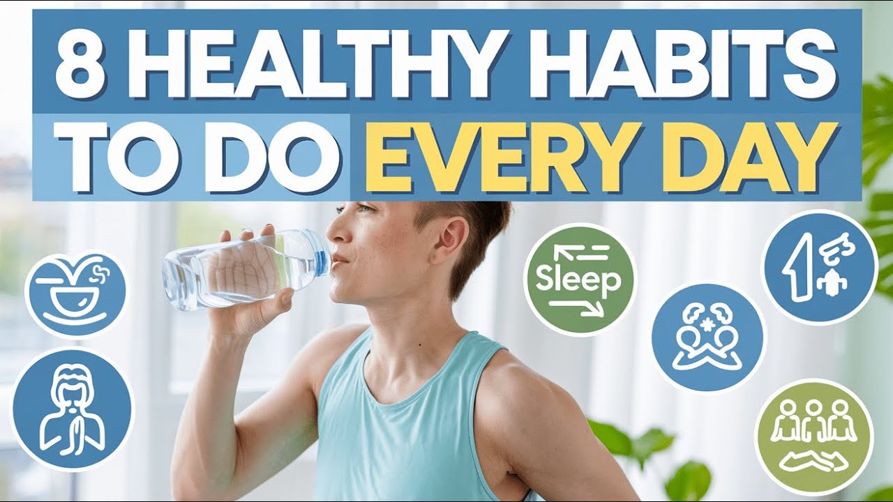 8 healthy habits to do everyday - YouTube