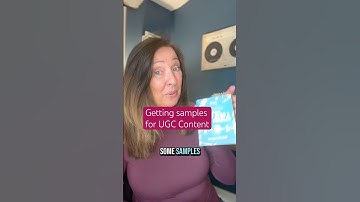 Becoming a UGC Creator with FREE sample PRODUCTS #shorts