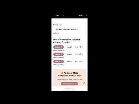 VIEWPOINT REFERRAL CODE