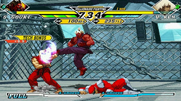 MUGEN 2002 UM SHIN AKUMA CVS 2 VS VIOLENT KEN CVS 2 STAGE SNK VS CAPCOM CHAOS BLOCKADE SPACE