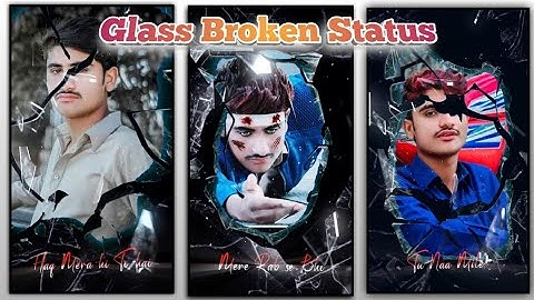 Broken Glass Status Editing in Kinemaster | Kinemaster Video Editing New Glass Broken Status