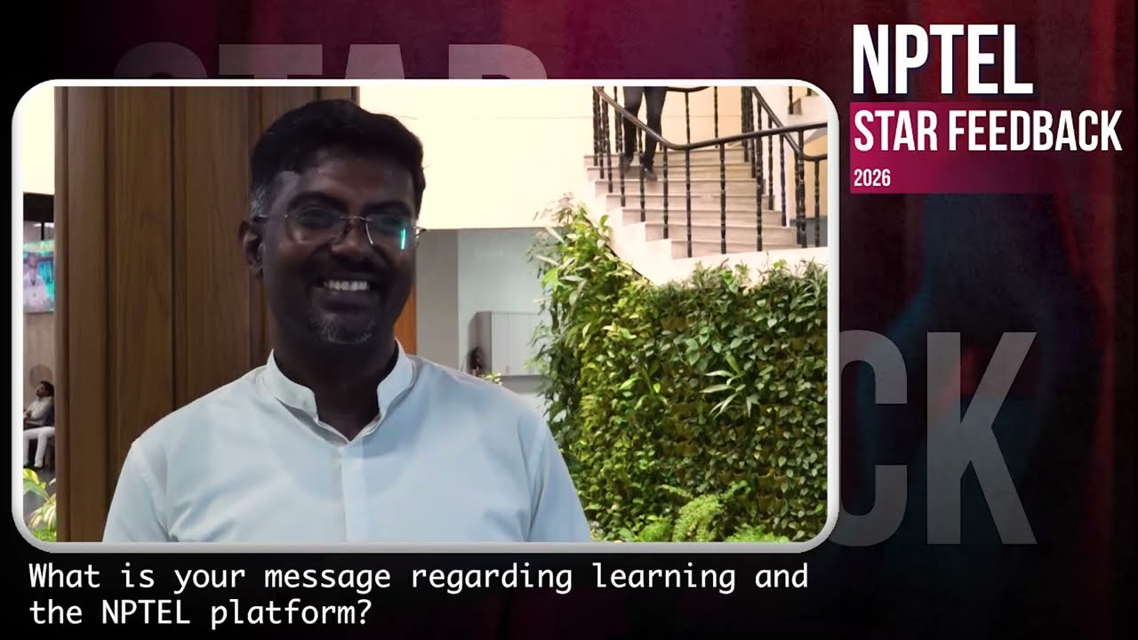 Thumbnail for NPTEL Stars South Zone: Their Journey & Success
