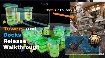 Foundry VTT v9: Modulaire torens en modulaire dokken met niveausmodule en actieve tegels