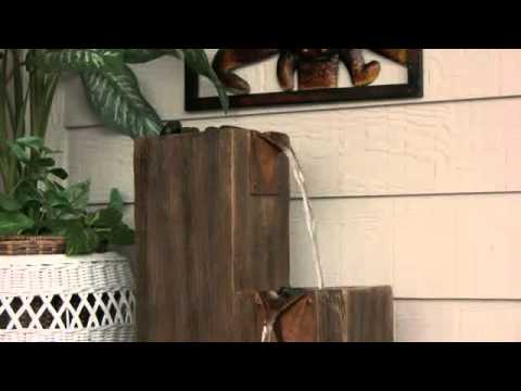 Savio Lighting: Kenroy Home Timber Indoor/Outdoor Floor Fountain ... Savio Lighting: Kenroy Home Timber Indoor/Outdoor Floor Fountain ...