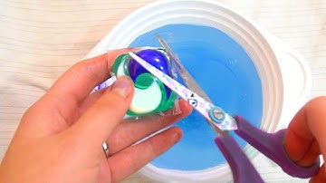 Making Slime With Tide Pods! (ODDLY SATISFYING)