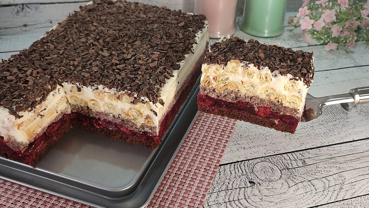 Мало кто знает этот рецепт! торт тает во рту! Без желатина! Очень вкусно!