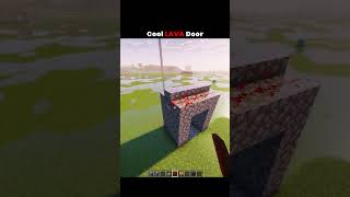 Cool Lava Door in Minecraft 🔥 #usa