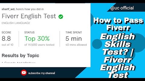 How to pass fiverr english skill test? Fiverr English Test Answers 2022 #test #pass #skills #fiverr