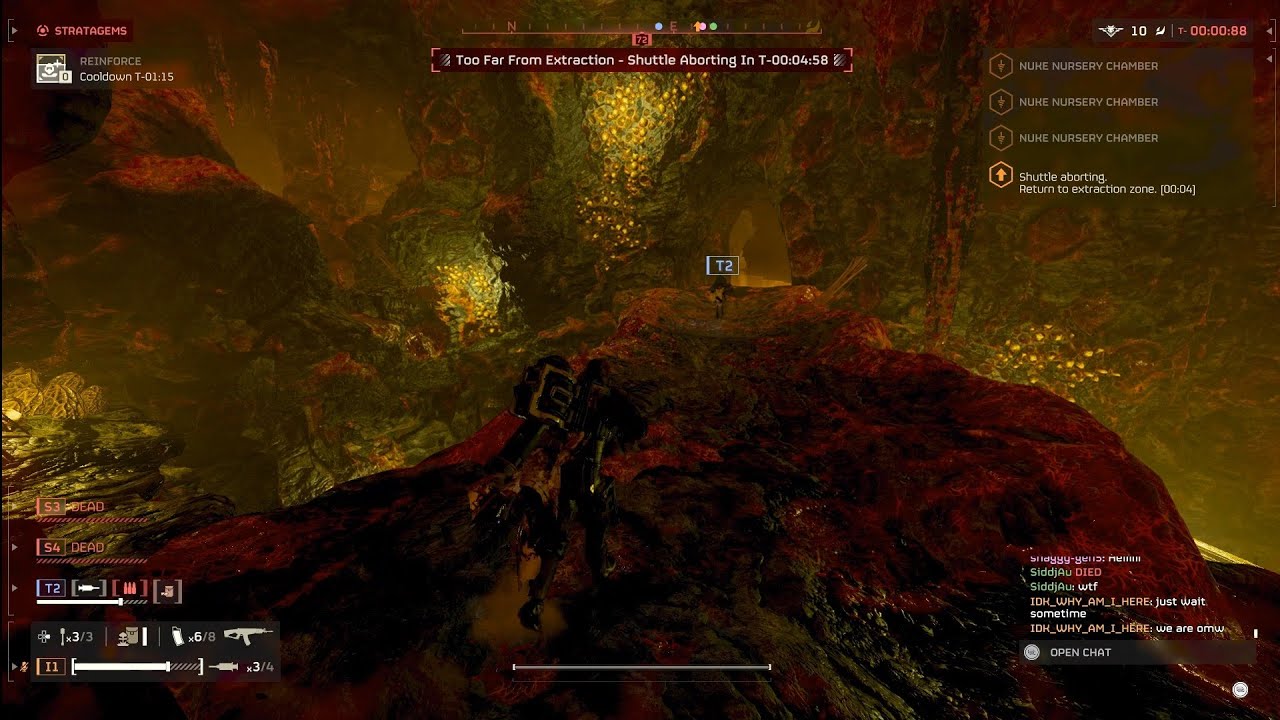 Mission archive day on Oshaune hardest cave missions and Crazy bile titan swarm