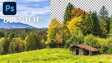 Blend If 를 활용해 투명레이어를 만드는 방법