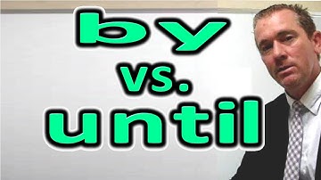 Difference between "BY" and "UNTIL" [ ForB English Lesson ]