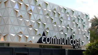 EPCOT Communicore Hall &amp; Plaza May 2024 Construction Update | Walt Disney World Orlando Florida