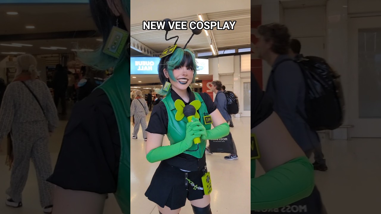 NEW VEE COSPLAY #dandysworld #roblox #cosplay #comiccon #vee #animated