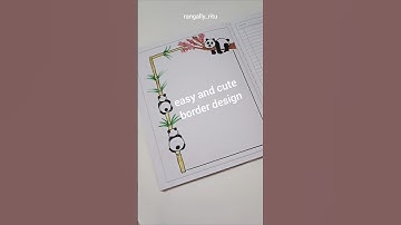 cute borderdesign @rangallyritu #borderdesign #borderart #beautifulborderdesign #easybordermuggulu