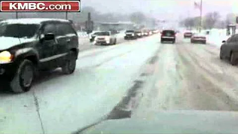 Raw Video: Slow-Moving Traffic In Lawrence