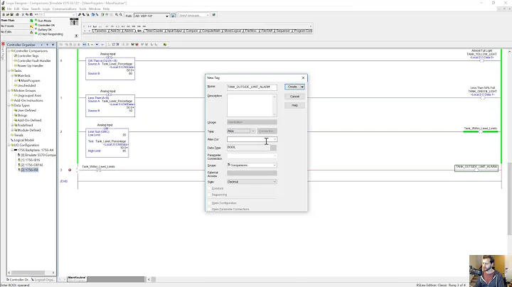 Studio 5000 Logix Designer - Comparison Instructions (Ladder Logic)