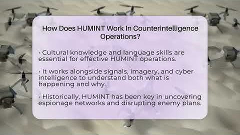 How Does HUMINT Work In Counterintelligence Operations? - Tactical Warfare Experts
